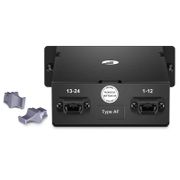 FHD™ MTP®-LCカセット、OM5マルチモード、タイプAF、24芯、2 x MTP®-12 (オス) - 12 x LCデュプレックス、最大0.35dB この写真はFHD-2MTP12LCDOM5AFに関するものです。