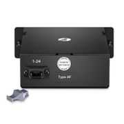 FHD™ MTP®-LCカセット、OM5マルチモード、タイプAF、24芯、MTP®-24(オス)- 12 x LCデュプレックス、最大0.35dB この写真はFHD-1MTP12LCDOM5AFに関するものです。