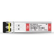 Brocade E1MG-100ZX-80 Compatible 100BASE-ZX SFP 1550nm 80km DOM Duplex LC SMF Optical Transceiver Module This picture is about SFP-100ZX-55.