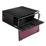 Custodia Scaricata 4U Montaggio su Rack FHD® ad Alta Densità, Cassetto Scorrevole, Contiene fino a 12 x FHD® Cassetti Ottici o Pannelli, 432 Fibre (LC) Questa immagine riguarda FHD-4UFCE.