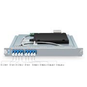 M6200-RB, Filtro a Banda C Rosso/Blu per Splitter DWDM a Singola Fibra 1x2 per Telaio Gestito M6200 Questa immagine riguarda .