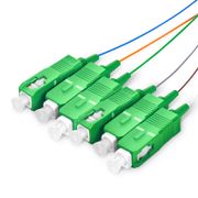 1 x 6 PLC Fiber Splitter, Mini Module, 900μm, SC/APC, Singlemode This picture is about PLC-106-MM-90-SCA-15.