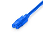 3ft (0.9m) IEC60320 C14 to IEC60320 C15 14AWG 250V/15A Power Cord, Blue This picture is about PC14C15-15A.