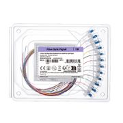 1m (3ft) Pigtail à Fibre Optique à Code Couleur Sans Gaine LC UPC 12 Fibres OS2 Monomode PVC (OFNR) 0.9mm Cette image concerne FS12SM-LCU-CP-1M-PVC.