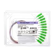 1m (3ft) Pigtail à Fibre Optique à Code Couleur Sans Gaine SC APC 12 Fibres OS2 Monomode PVC (OFNR) 0.9mm Cette image concerne FS12SM-SCA-CP-1M-PVC.