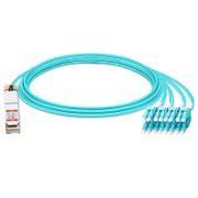 50m (164ft) Generic Compatible 200G QSFP-DD to 8 x 25G LC Duplex Active Optical Breakout Cable This picture is about 5.