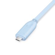 7ft(2m) USB C(オス) - RJ45(オス) コンソールケーブル(青色