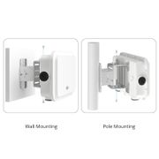 Punto de acceso exterior Wi-Fi 6 802.11ax 2400 Mbps administrado en la nube, AP-T567, itinerancia continua y 2x2 MU-MIMO dos radios, antena direccional incorporada, administrable vía Airware, controlador o independiente (sin inyector PoE) Esta imagen trata sobre AP-T567.