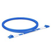 1m (3ft) Cable de fibra óptica blindado, 2 fibras, LC UPC dúplex a LC UPC dúplex, monomodo (OS2), LSZH, 3.0mm, azul Esta imagen trata sobre AM-OS2LCDX.
