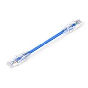 0.2m Cat6六類極細網絡跳線 28AWG 無卡扣 非屏蔽(UTP) PVC CM,藍色 這張圖片是關於C6UTPSGSPVC.