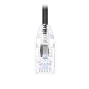 0.3m Cat6六類極細網絡跳線 28AWG 無卡扣 非屏蔽(UTP) PVC CM,黑色 這張圖片是關於C6UTPSGSPVC.