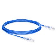 10m Cat6六類極細網絡跳線 28AWG 無卡扣 非屏蔽(UTP) PVC CM,藍色 這張圖片是關於C6UTPSGSPVC.
