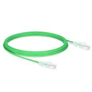 10m Cat6六類極細網絡跳線 28AWG 無卡扣 非屏蔽(UTP) PVC CM,綠色 這張圖片是關於C6UTPSGSPVC.