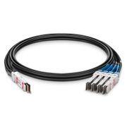 4m (13ft) Cisco Compatible 400G QSFP-DD to 4 x 100G QSFP56 Active Direct Attach Copper Breakout Cable This picture is about .