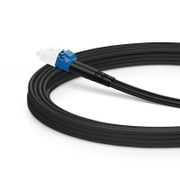 5m (16ft) Industrial Armored Fiber Patch Cable, LC UPC to LC UPC, Duplex, 2 Fibers, Single Mode (OS2), TPU This picture is about MG-OS2LCDX.