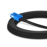 15m (49ft) Industrial Armored Fiber Patch Cable, LC UPC to SC UPC, Duplex, 2 Fibers, Single Mode (OS2), TPU This picture is about MG-OS2LCSCDX.