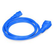 10ft (3m) IEC60320 C20 to IEC60320 C13 14AWG 250V/15A Power Cord, Blue This picture is about PC20C13-15A.