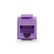 Cat5e RJ45 (8P8C) Unshielded Punch Down Keystone Jack Module, Purple (10 pcs/Pack) This picture is about C5EM-U.