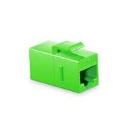 Cat6 Keystone RJ45 Coupler, Unshielded, Female to Female Insert Inline Coupler - Green (12pcs/pack) This picture is about 6IMGR-U.