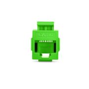 Cat6 Keystone RJ45 Coupler, Unshielded, Female to Female Insert Inline Coupler - Green (12pcs/pack) This picture is about 6IMGR-U.