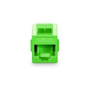 Cat6 Keystone RJ45 Coupler, Unshielded, Female to Female Insert Inline Coupler - Green (12pcs/pack) This picture is about 6IMGR-U.