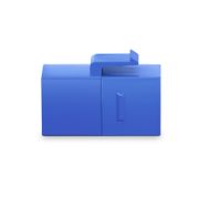 Cat5e Keystone RJ45 Coupler, Unshielded, Female to Female Insert Inline Coupler - Blue (12pcs/Pack) This picture is about 5EIMBE-U.