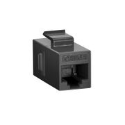 Cat6a Keystone RJ45 Coupler, Unshielded, Female to Female Insert Inline Coupler - Black (12pcs/pack) This picture is about 6AIMBK-U.