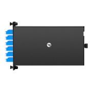 FHD® LC Splice Cassette with Pigtails, 24 Fibers OS2 Single Mode,12 x LC UPC Duplex (Blue), 0.3dB Max. This picture is about FHD-12LCDSMF.