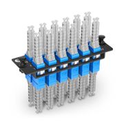 FHD® Fiber Adapter Panel, 48 Fibers OS2 Single Mode, 12 x MDC UPC 2-Port Duplex (Blue) Adapter, Ceramic Sleeve This picture is about FHD-FAP12MDC2PDSMF.