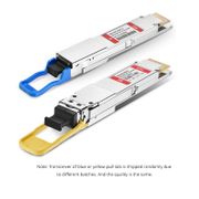 Módulo transceptor/Transceiver óptico compatible con Arista QDD-400G-DR4, 400GBASE-DR4 QSFP-DD PAM4 1310nm 500m DOM MPO-12/APC SMF basado en SiPh, Breakout a 4 x 100G-DR Esta imagen trata sobre QDD-DR4-400G-Si.