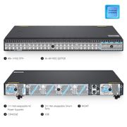 N5860-48SC, switch Ethernet capa 3 de 48 puertos para centro de datos, 48 x 10Gb SFP+, con 8 x 100Gb QSFP28, soporta MLAG/apilamiento, chip Broadcom, dos fuentes de alimentación de AC, flujo de aire de atrás hacia delante Esta imagen trata sobre N5860-48SC.