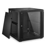 12U GW600-Series 19" 4-Post Black Wall Mount Cabinet with Glass Front Door and 4 Casters
This picture is about FS-NRC-12U.
