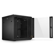 12U GW600-Series 19" 4-Post Black Wall Mount Cabinet with Glass Front Door and 4 Casters
This picture is about FS-NRC-12U.