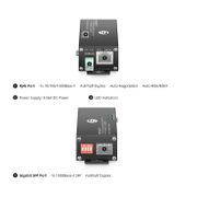 Convertidor de medios Gigabit Ethernet mini industrial no gestionado, 1x 10/100/1000Base-T RJ45 a 1x 1000Base-X SFP, estándar de enchufe británico Esta imagen trata sobre .