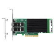 Carte d'Interface Réseau Ethernet Basée sur Intel X710-BM2, Double Port SFP+ 10G, PCIe 3.0 x 8, Support à Profil Haut et Bas Cette image concerne X710BM2-2SP.
