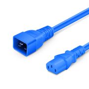 3ft (0.9m) IEC60320 C20 to IEC60320 C13 14AWG 250V/15A Power Cord, Blue This picture is about PC20C13-15A.