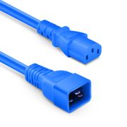 3ft (0.9m) IEC60320 C20 to IEC60320 C13 14AWG 250V/15A Power Cord, Blue This picture is about PC20C13-15A.