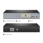 S3260-8T2FP, 8 Porte Gigabit Ethernet L2+ PoE+ Switch, 8 x PoE+ Porte @240W, con 2 x 1Gb SFP Uplink, Support IEEE 802.3af/at Questa immagine riguarda S3260-8T2FP.
