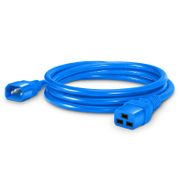 6ft (1.8m) IEC60320 C14 to IEC60320 C19 14AWG 250V/15A Power Cord, Blue This picture is about PC14C19-15A.