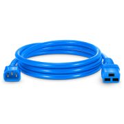 6ft (1.8m) IEC60320 C14 to IEC60320 C19 14AWG 250V/15A Power Cord, Blue This picture is about PC14C19-15A.