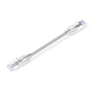 Cable de parcheo Ethernet Cat6 28AWG sin enganches sin blindaje (U/UTP) PVC CM de pequeño diámetro y alta flexibilidad 6in (0.15m), gris Esta imagen trata sobre C6UTPSGSPVC.