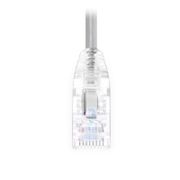 0.3m Cat6六類極細網絡跳線 28AWG 無卡扣 非屏蔽(UTP) PVC CM,灰色 這張圖片是關於C6UTPSGSPVC.