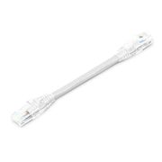 6in (0.15m) Cat6 24AWG Snagless Unshielded (UTP) PVC CM Ethernet Network Patch Cable, White This picture is about .