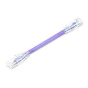 6in (0.15m) Cat6 24AWG Snagless Unshielded (U/UTP) PVC CM Ethernet Network Patch Cable, Purple This picture is about .