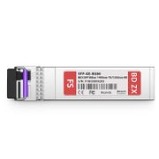 Cisco GLC-BX80-UA Compatible 1000BASE-BX-U SFP BiDi 1490nm-TX/1550nm-RX 80km DOM Simplex LC/UPC SMF Optical Transceiver Module This picture is about 49480.