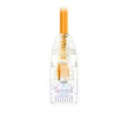 6ft (1.8m) Cat6 28AWG Snagless Unshielded (UTP) PVC CM Slim Ethernet Network Patch Cable, Orange This picture is about 极细网线多图.