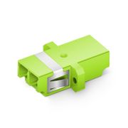 This picture is about The picture shows that the OM5 adapter is flat, tilted 45, and the bottom is up..