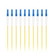 3m (10ft) Fiber Patch Cable, 1 Fiber, LC UPC Simplex to LC UPC Simplex, Single Mode (OS2), Riser (OFNR), 2.0mm, Tight-Buffered, Yellow, 10pcs/pack This picture is about 203289-1.