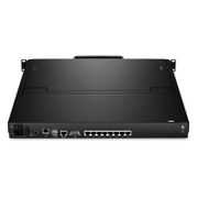 8-Port Cat5 1U Rack-Mount KVM Over IP Switch with 19" LED, 8 x RJ45 to VGA Interface Modules Included This picture is about KVM-080219IP.