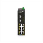 TSN3220-10S-U, Switch PoE++ Industriel Manageable L2 8 Ports Gigabit Ethernet, 8 Ports PoE++ @360W, avec 2 Ports SFP+ 1/10Gb, Température de Fonctionnement -40 ~ 75°C Cette image concerne TSN3220-10S-U.